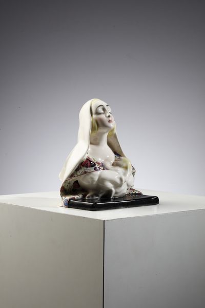SANDRO VACCHETTI  (1889 - 1976) : Donna con bambino per Essev� Torino  - Asta Asta 376 | VETRI DI MURANO E DEL XX SECOLO E CERAMICHE - VETRI DI MURANO E FRANCESI, CERAMICHE Virtuale - Associazione Nazionale - Case d'Asta italiane