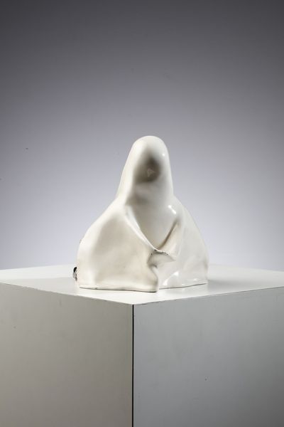 SANDRO VACCHETTI  (1889 - 1976) : Donna con bambino per Essev� Torino  - Asta Asta 376 | VETRI DI MURANO E DEL XX SECOLO E CERAMICHE - VETRI DI MURANO E FRANCESI, CERAMICHE Virtuale - Associazione Nazionale - Case d'Asta italiane