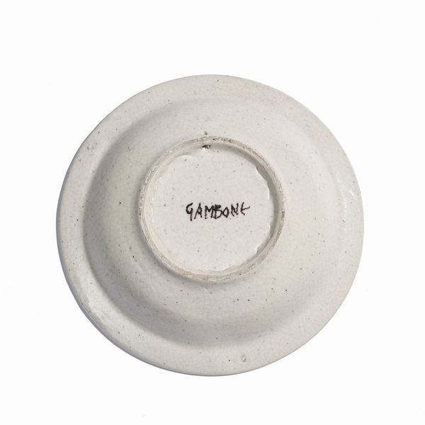 GAMBONE GUIDO (1909 - 1969) : Piatto  - Asta Asta 376 | VETRI DI MURANO E DEL XX SECOLO E CERAMICHE - VETRI DI MURANO E FRANCESI, CERAMICHE Virtuale - Associazione Nazionale - Case d'Asta italiane