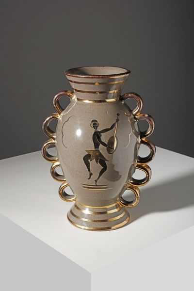 MANIFATTURA ITALIANA : Vaso  - Asta Asta 376 | VETRI DI MURANO E DEL XX SECOLO E CERAMICHE - VETRI DI MURANO E FRANCESI, CERAMICHE Virtuale - Associazione Nazionale - Case d'Asta italiane