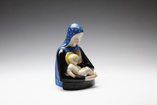 LENCI TORINO : Madonna con bambino  - Asta Asta 376 | VETRI DI MURANO E DEL XX SECOLO E CERAMICHE - VETRI DI MURANO E FRANCESI, CERAMICHE Virtuale - Associazione Nazionale - Case d'Asta italiane