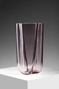 VETRERIA CENEDESE - Vaso in vetro ametista trasparente