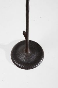 ALBERTO GERARDI (1889 - 1965) : Vaso in vetro trasparente inserito in struttura in ferro battuto  - Asta Asta 376 | VETRI DI MURANO E DEL XX SECOLO E CERAMICHE - VETRI DI MURANO E FRANCESI, CERAMICHE Virtuale - Associazione Nazionale - Case d'Asta italiane