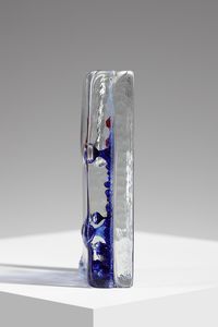 BARBINI MURANO : Vaso in vetro trasparente decorato con inclusioni colorate  - Asta Asta 376 | VETRI DI MURANO E DEL XX SECOLO E CERAMICHE - VETRI DI MURANO E FRANCESI, CERAMICHE Virtuale - Associazione Nazionale - Case d'Asta italiane