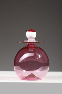 OHIRA YOICHI (n. 1946) - Vaso per Di Maio in vetro trasparente color ametista