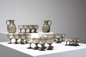 DAUM - Servizio completo di bicchieri e due brocche (45 pz)