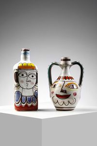 DE SIMONE  GIOVANNI  (1930 - 1991) - Coppia di bottiglie