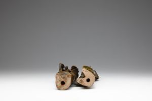 PULLI CLAUDIO (1892 - 1976) : Coppia di statuine  - Asta Asta 376 | VETRI DI MURANO E DEL XX SECOLO E CERAMICHE - VETRI DI MURANO E FRANCESI, CERAMICHE Virtuale - Associazione Nazionale - Case d'Asta italiane