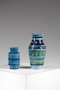 LONDI ALDO (1911 - 2003) : Coppia di vasi per Bitossi  - Asta Asta 376 | VETRI DI MURANO E DEL XX SECOLO E CERAMICHE - VETRI DI MURANO E FRANCESI, CERAMICHE Virtuale - Associazione Nazionale - Case d'Asta italiane