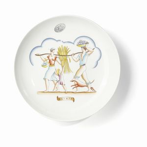PONTI GIO (1891 - 1979) : Otto piatti per Richard Ginori  - Asta Asta 376 | VETRI DI MURANO E DEL XX SECOLO E CERAMICHE - VETRI DI MURANO E FRANCESI, CERAMICHE Virtuale - Associazione Nazionale - Case d'Asta italiane