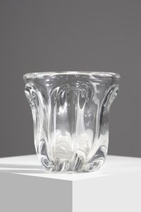 MANIFATTURA MURANESE - Vaso in vetro pesante trasparente
