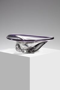 MANIFATTURA MURANESE - Grande svuotatasche in vetro lilla