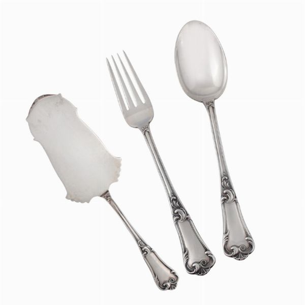 SERVIZIO DI POSATE DA DODICI  - Asta Gioielli Importanti - Associazione Nazionale - Case d'Asta italiane