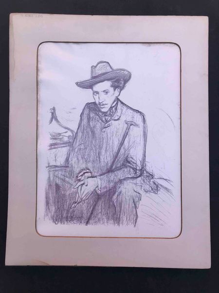 Henry Bataille (1872-1922) Ritratto di Jean de Tinan  - Asta Oltre 300 lotti ad offerta libera - Associazione Nazionale - Case d'Asta italiane