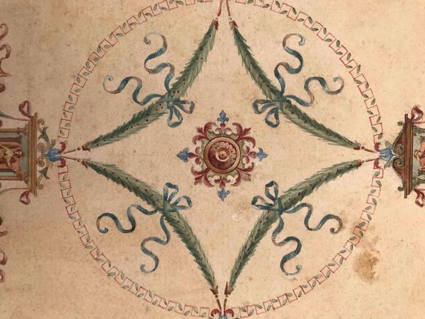 Carlo Codebue (XIX-XX secolo) Progetto per soffitto  - Asta Oltre 300 lotti ad offerta libera - Associazione Nazionale - Case d'Asta italiane