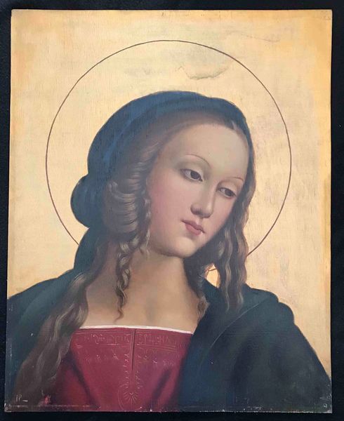 Perugino, nei modi di, XX secolo Madonna  - Asta Oltre 300 lotti ad offerta libera - Associazione Nazionale - Case d'Asta italiane