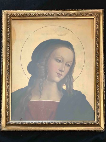 Perugino, nei modi di, XX secolo Madonna  - Asta Oltre 300 lotti ad offerta libera - Associazione Nazionale - Case d'Asta italiane