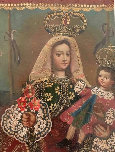 Scuola di Cuzco, XX secolo Vergine di Chocharcas  - Asta Oltre 300 lotti ad offerta libera - Associazione Nazionale - Case d'Asta italiane