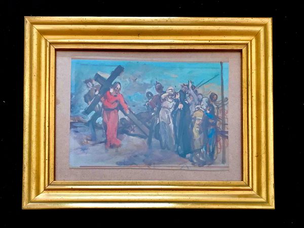 Enrico Gamba (1831-1883) Ges� e le pie donne  - Asta Oltre 300 lotti ad offerta libera - Associazione Nazionale - Case d'Asta italiane