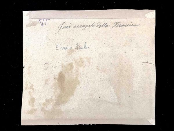 Enrico Gamba (1831-1883) Ges� asciugato dalla Veronica  - Asta Oltre 300 lotti ad offerta libera - Associazione Nazionale - Case d'Asta italiane