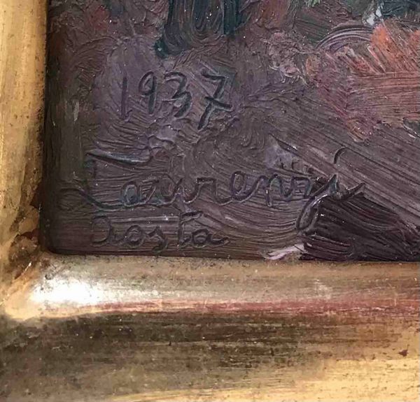 Laurenzio Laurenzi (1878-1946) Aosta, il teatro Romano  - Asta Oltre 300 lotti ad offerta libera - Associazione Nazionale - Case d'Asta italiane