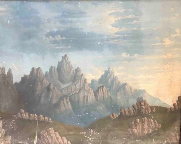 Pittore del XIX secolo Paesaggio roccioso  - Asta Oltre 300 lotti ad offerta libera - Associazione Nazionale - Case d'Asta italiane