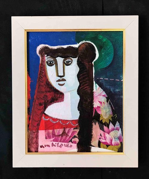 Vittorio Maria Di Carlo (1939-2015) Busto di donna  - Asta Oltre 300 lotti ad offerta libera - Associazione Nazionale - Case d'Asta italiane