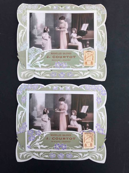 Due calendari liberty del 1920  - Asta Oltre 300 lotti ad offerta libera - Associazione Nazionale - Case d'Asta italiane