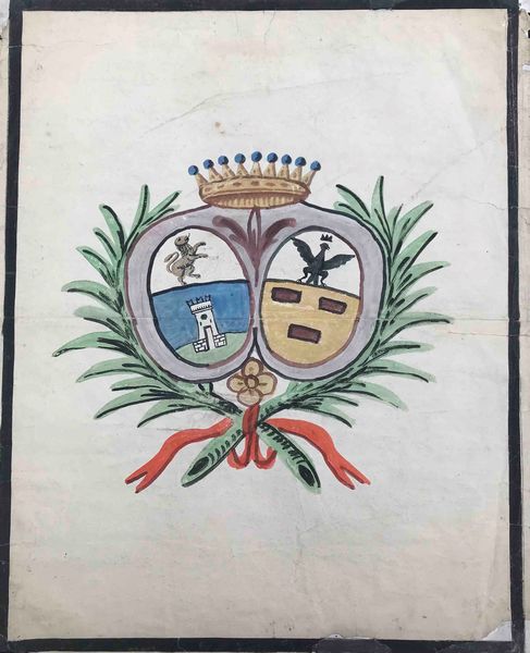 Due antichi stemmi dipinti  - Asta Oltre 300 lotti ad offerta libera - Associazione Nazionale - Case d'Asta italiane