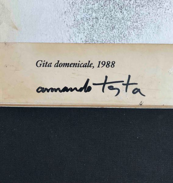 Armando Testa Gita domenicale, 1988  - Asta Oltre 300 lotti ad offerta libera - Associazione Nazionale - Case d'Asta italiane