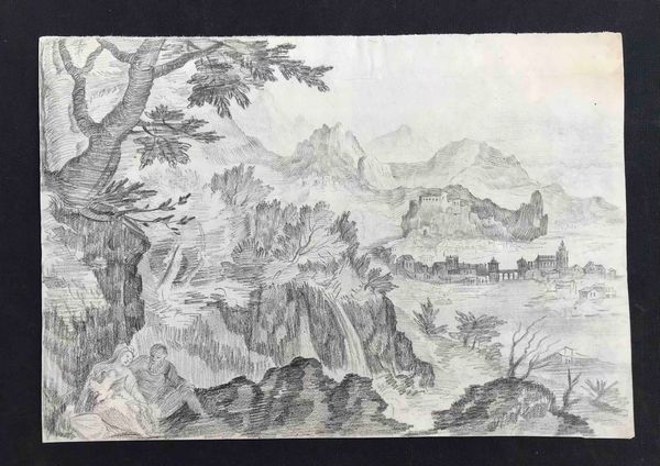 Lotto di tre disegni Nudi di donna, Paesaggio boschivo, Paesaggio con fuga in Egitto  - Asta Oltre 300 lotti ad offerta libera - Associazione Nazionale - Case d'Asta italiane