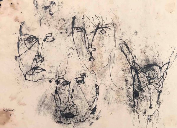 Salerno Tre teste e crocifissione, 1962  - Asta Oltre 300 lotti ad offerta libera - Associazione Nazionale - Case d'Asta italiane