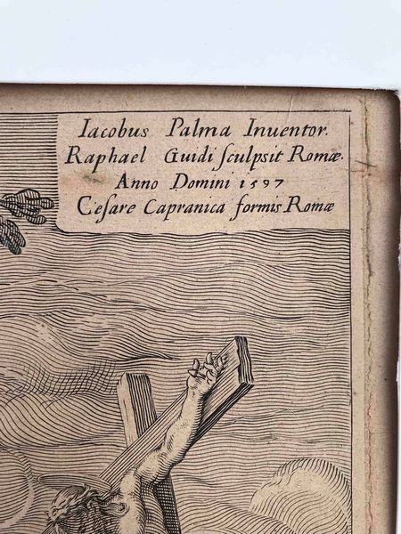 Giacomo Palma il Giovane invenit, Raphael Guidi (1540 -1615 ) incise San Gerolamo  - Asta Oltre 300 lotti ad offerta libera - Associazione Nazionale - Case d'Asta italiane