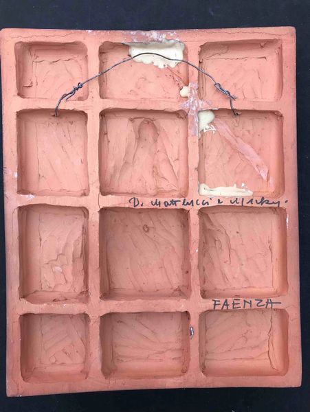 Domenico Matteucci (Faenza 1914 - 1991) Madonna, Bambino e San Giovannino con tempio sullo sfondo  - Asta Oltre 300 lotti ad offerta libera - Associazione Nazionale - Case d'Asta italiane