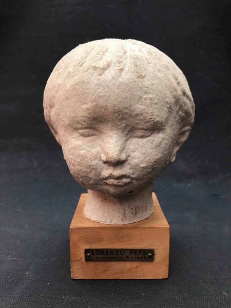 Lorenzo Pepe (1916-1984) Volto di bimbo  - Asta Oltre 300 lotti ad offerta libera - Associazione Nazionale - Case d'Asta italiane