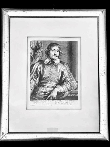 Paulus Pontius (1603-1658) da Van Dyck Ritratto di Cesare Alessandro Scaglia  - Asta Oltre 300 lotti ad offerta libera - Associazione Nazionale - Case d'Asta italiane