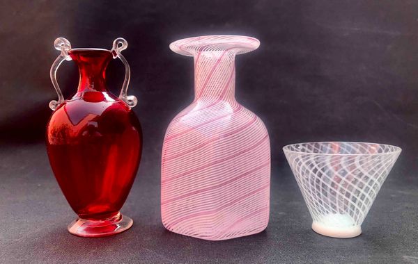 Murano - Tre piccoli vetri  - Asta Oltre 300 lotti ad offerta libera - Associazione Nazionale - Case d'Asta italiane