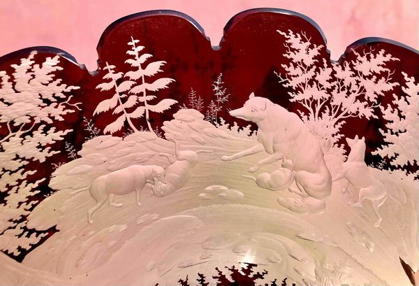 Maestro boemo. Importante alzata in cristallo  - Asta Oltre 300 lotti ad offerta libera - Associazione Nazionale - Case d'Asta italiane