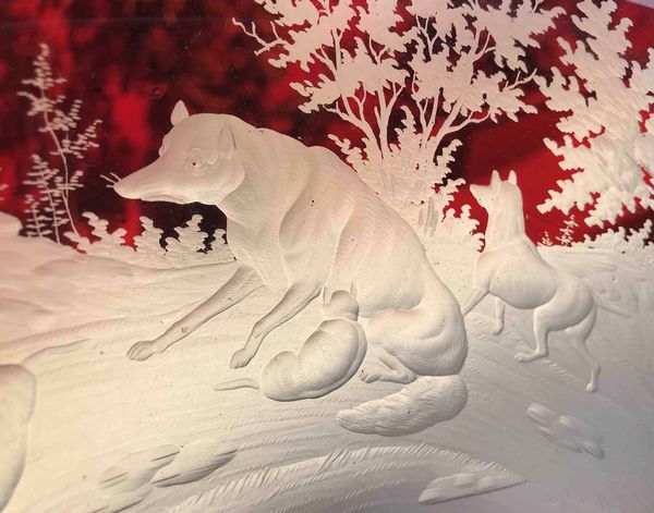 Maestro boemo. Importante alzata in cristallo  - Asta Oltre 300 lotti ad offerta libera - Associazione Nazionale - Case d'Asta italiane