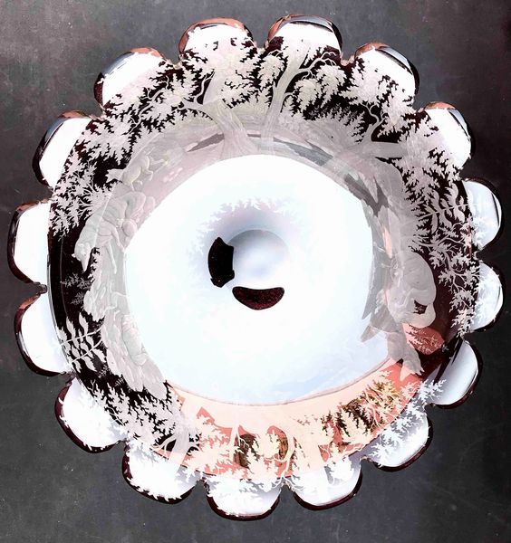 Maestro boemo. Importante alzata in cristallo  - Asta Oltre 300 lotti ad offerta libera - Associazione Nazionale - Case d'Asta italiane