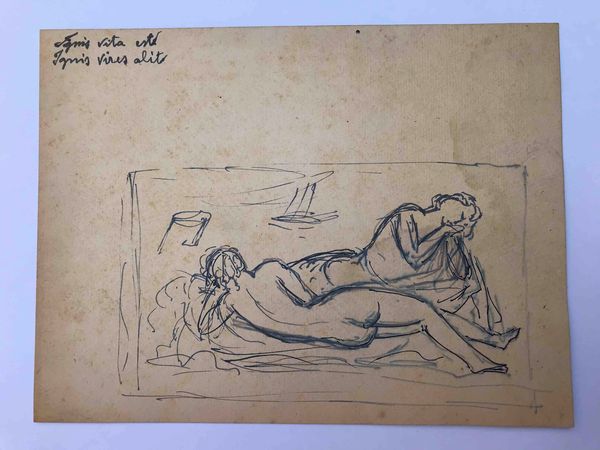 Artista ligure degli anni'20. Cartella di 11 disegni su 7 fogli  - Asta Oltre 300 lotti ad offerta libera - Associazione Nazionale - Case d'Asta italiane