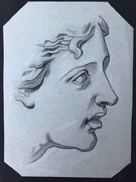 Tre disegni del XIX secolo Volti  - Asta Oltre 300 lotti ad offerta libera - Associazione Nazionale - Case d'Asta italiane