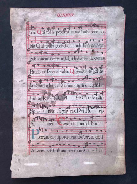 Antica pagina di messale  - Asta Oltre 300 lotti ad offerta libera - Associazione Nazionale - Case d'Asta italiane