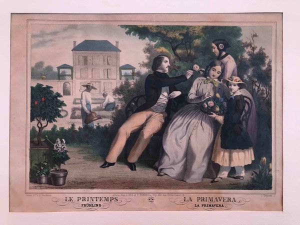 Lotto di 4 stampe acquerellate del XIX secolo  - Asta Oltre 300 lotti ad offerta libera - Associazione Nazionale - Case d'Asta italiane