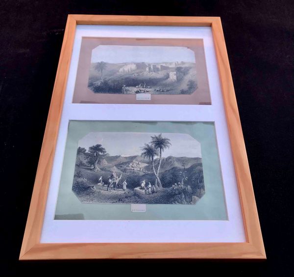 Gerusalemme e Palestina: 6 stampe dell'800 di cui 4 acquerellate<BR>  - Asta Oltre 300 lotti ad offerta libera - Associazione Nazionale - Case d'Asta italiane