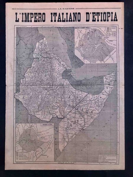 La Nazione front page e retro di 4 numeri con avvenimenti storici  - Asta Oltre 300 lotti ad offerta libera - Associazione Nazionale - Case d'Asta italiane