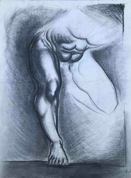 Firma indecifrata Grande nudo  - Asta Oltre 300 lotti ad offerta libera - Associazione Nazionale - Case d'Asta italiane