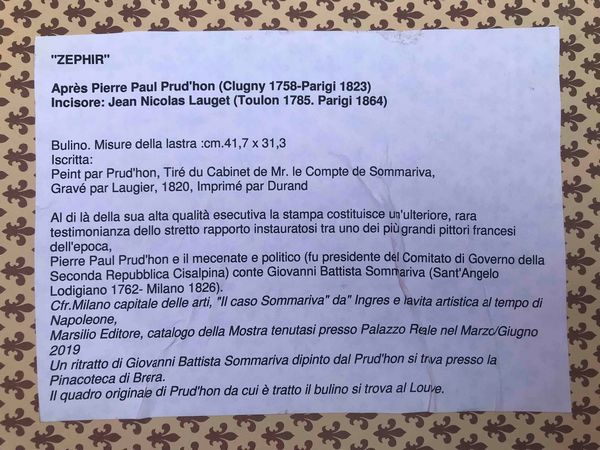Jean Nicolas Lauget (1785-1864). Bulino Zephir  - Asta Oltre 300 lotti ad offerta libera - Associazione Nazionale - Case d'Asta italiane