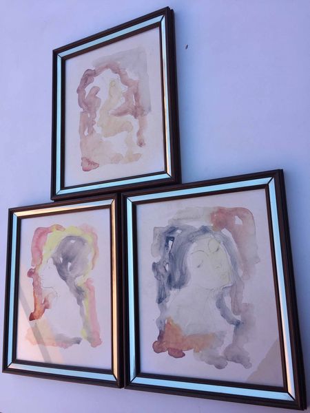 Pittore del XX secolo Volti femminili  - Asta Oltre 300 lotti ad offerta libera - Associazione Nazionale - Case d'Asta italiane