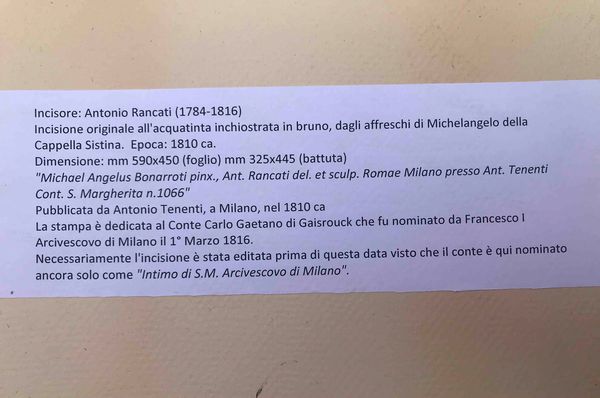 Antonio Rancati (1784-1816) da Michelangelo Sibilla libica  - Asta Oltre 300 lotti ad offerta libera - Associazione Nazionale - Case d'Asta italiane